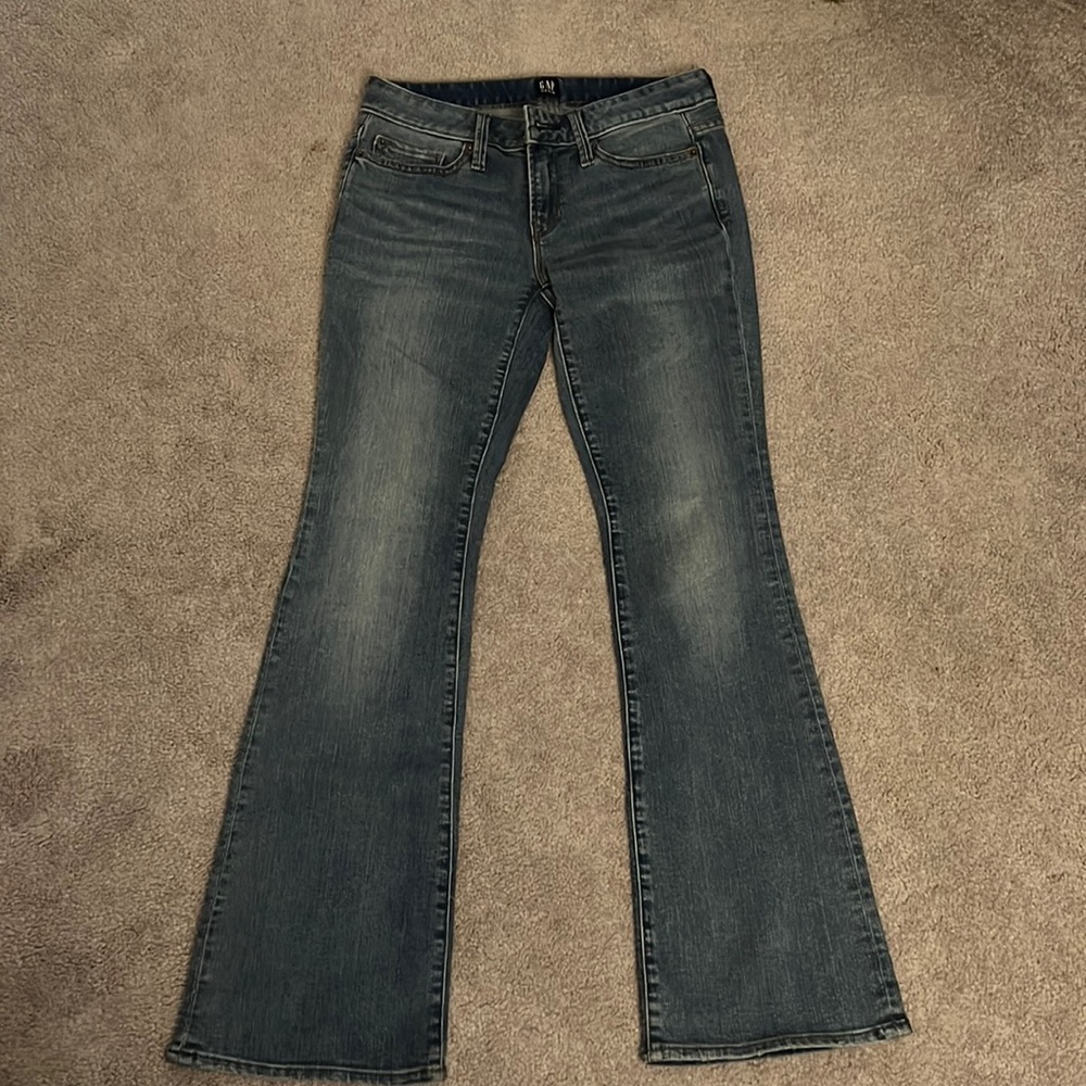 Bootcut low rise jeans